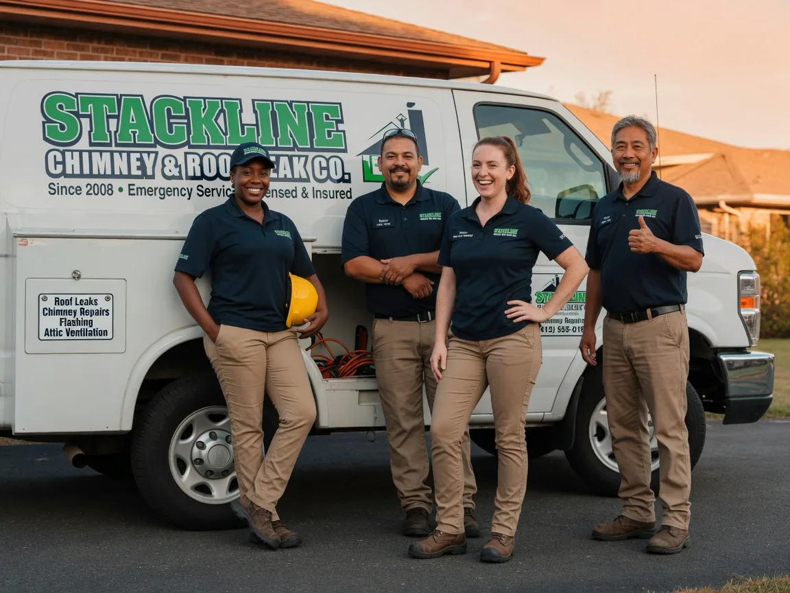 Chimney flashing repair company in Many, LA